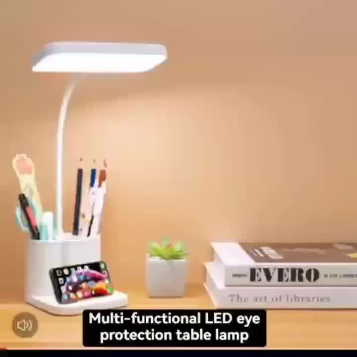1pc JDY Rechargeable LED Stand Light with Polished Finish, Adjustable Lighting Desk Lamp, USB Charging, 5V, with Tabletop Mount, for Reading, Music Stand, Bedroom, Household Use